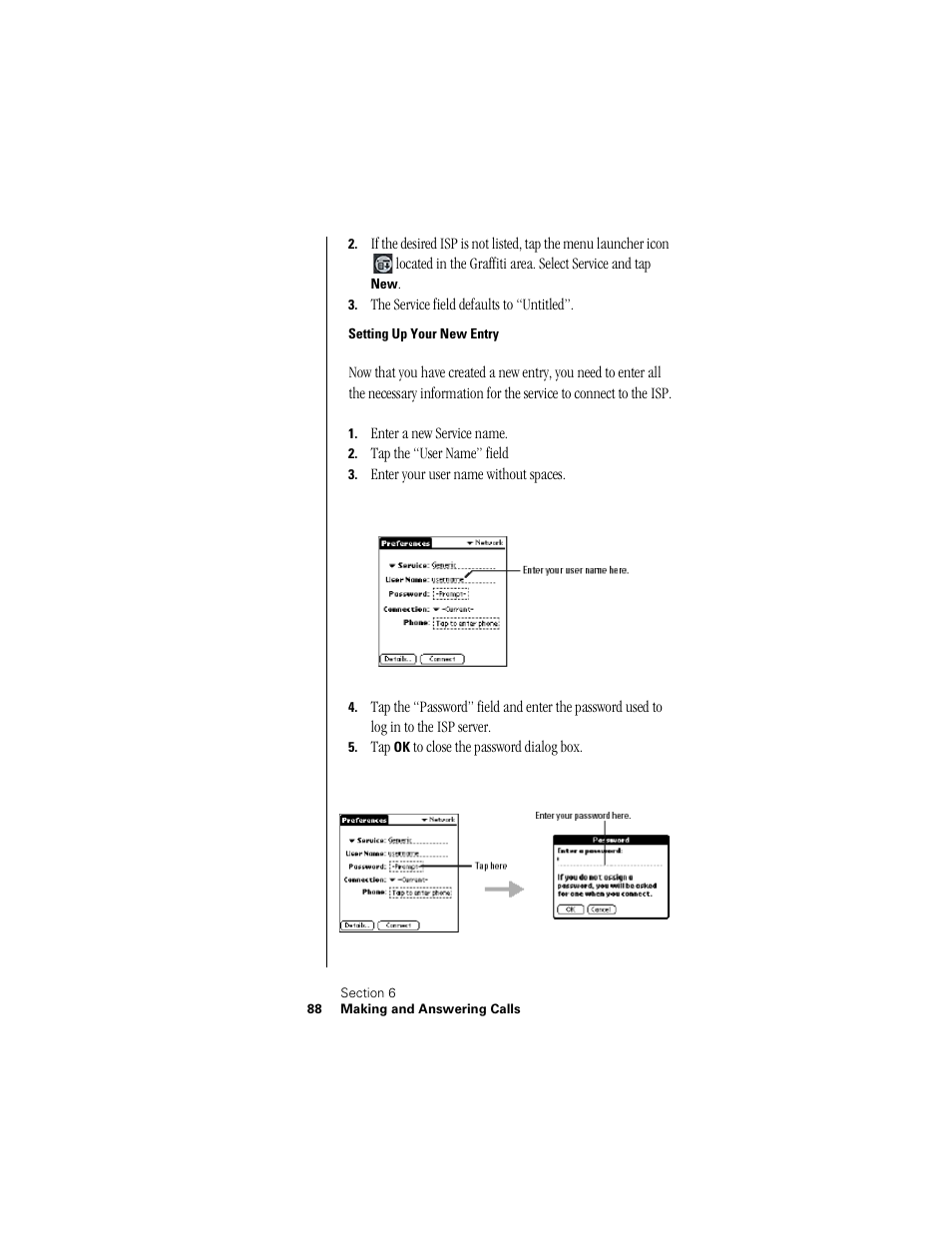 Setting up your new entry | Samsung SPH-I300 User Manual | Page 91 / 313