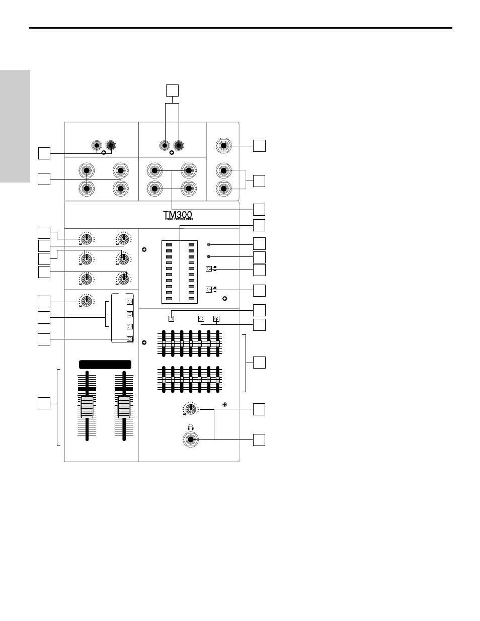 Main section, Main section 8, English | Samson | Samson TM300 User Manual | Page 8 / 58