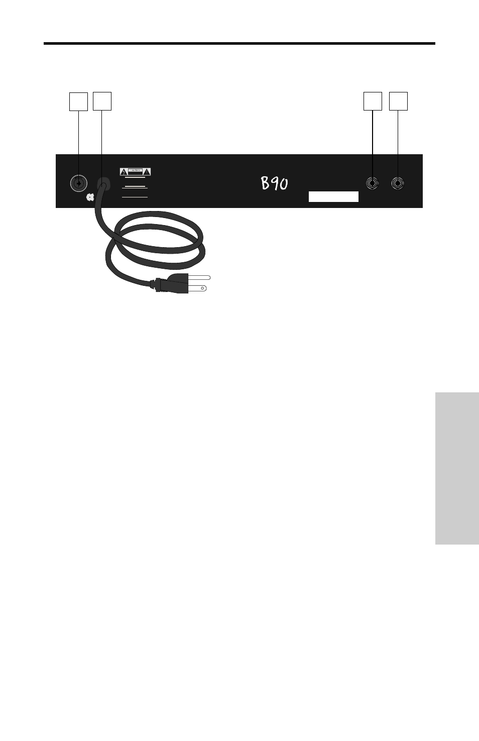 Rückseite, Rückseite 23, Übersicht: rückseite | Deutsche, Hartke | Samson B90 User Manual | Page 23 / 33