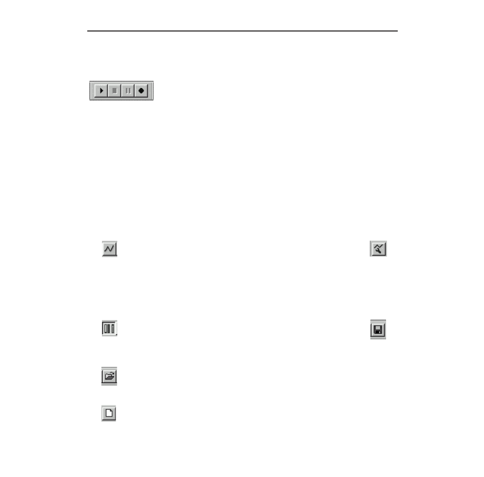 Quickstart, Monitor conditions, Change conditions | Record data, View recorded data, Save recorded data, Load a file, Start a new session, Quick start 8, Quick start | Samson WSM Wireless System Manager for Windows 95 User Manual | Page 10 / 19