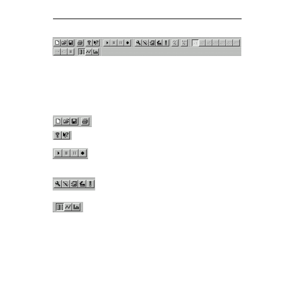 Monitor mode tool bar, Monitor mode tool bar 12 | Samson WSM Wireless System Manager for Windows 95 User Manual | Page 14 / 19