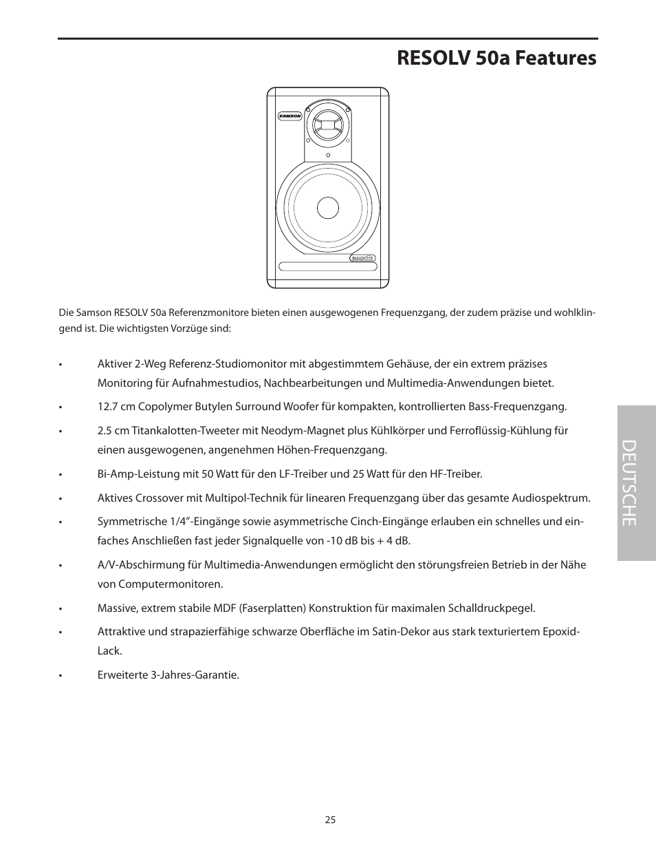 Resolv 50a features, Deut sche | Samson Resolv 50a User Manual | Page 27 / 52