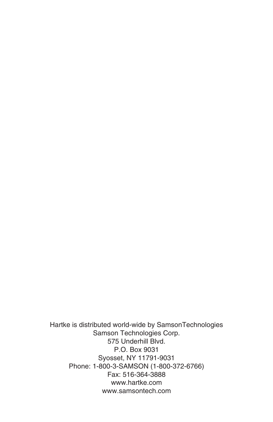 Samson A35 User Manual | Page 16 / 16