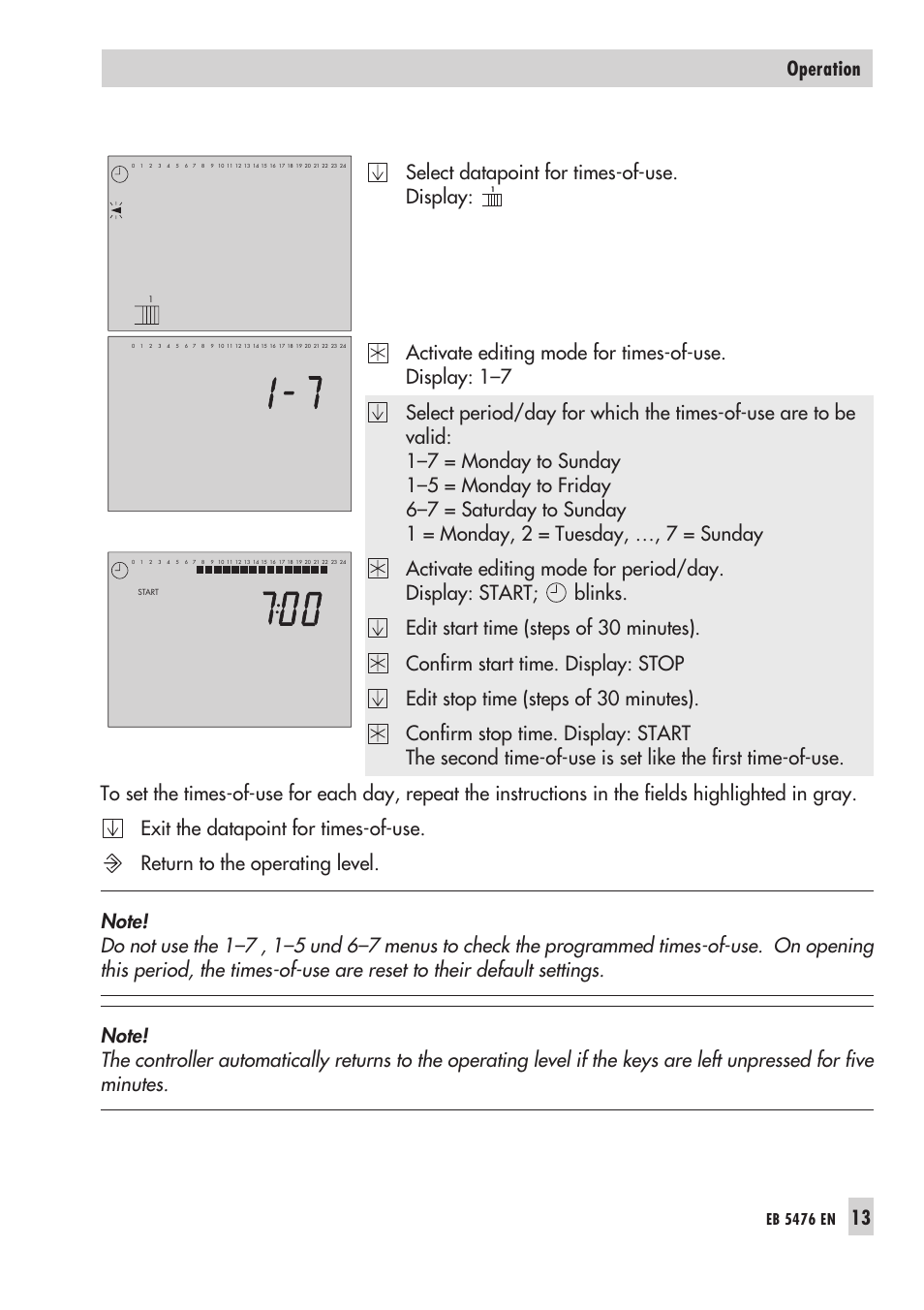 13 operation | Samson 5476 User Manual | Page 13 / 114