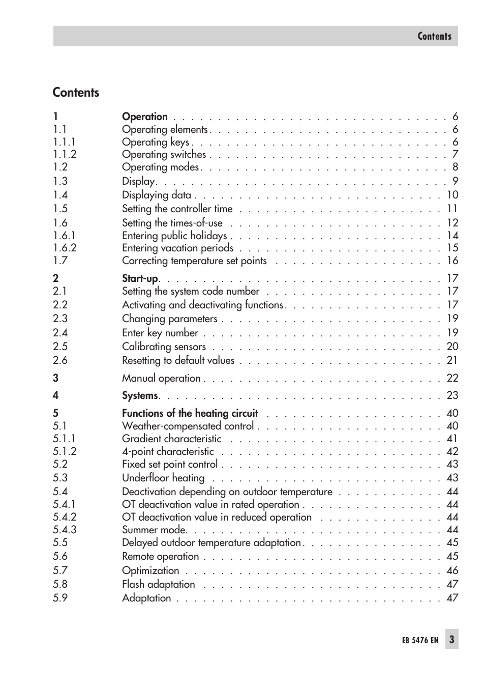 Samson 5476 User Manual | Page 3 / 114