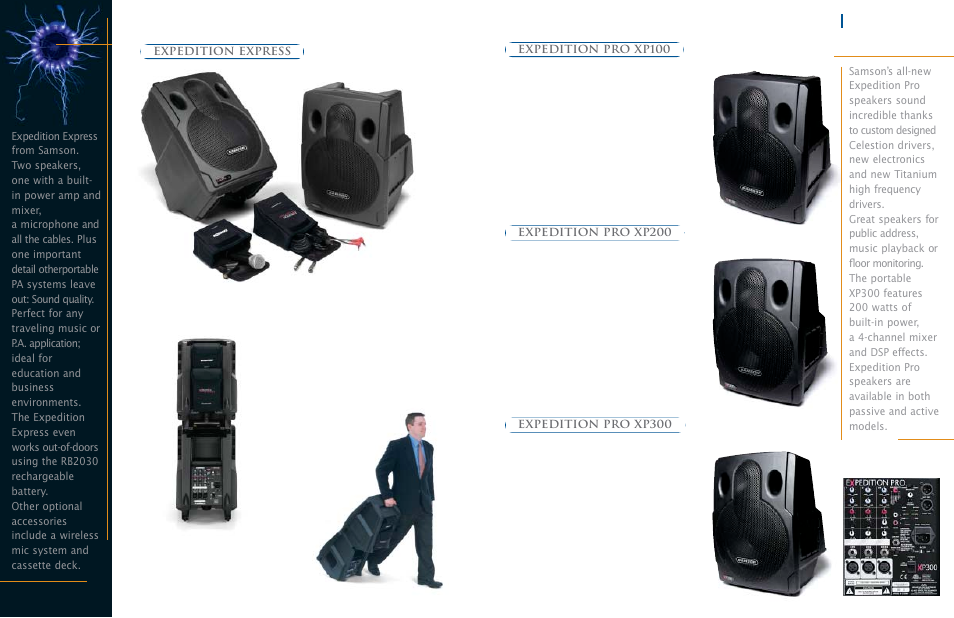 Expedition pro xp200, Expedition pro xp300 | Samson Power Amplifiers User Manual | Page 10 / 18