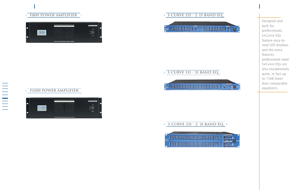 Samson Power Amplifiers User Manual | Page 4 / 18