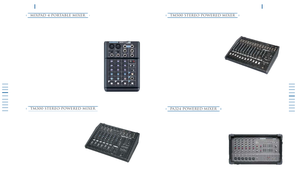 Pa324 powered mixer | Samson Power Amplifiers User Manual | Page 8 / 18