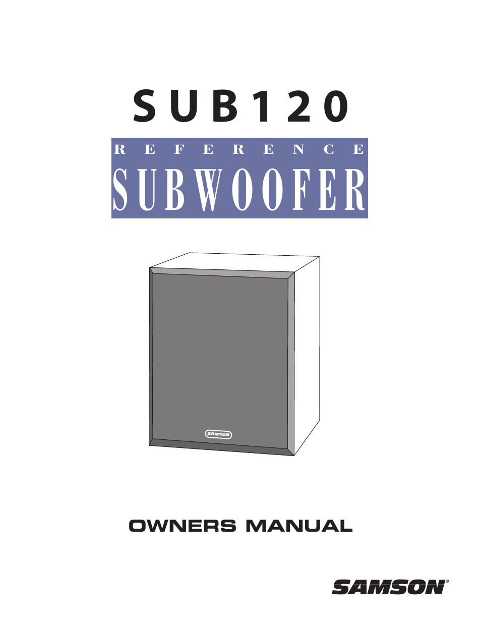 Samson Sub120 User Manual | 18 pages