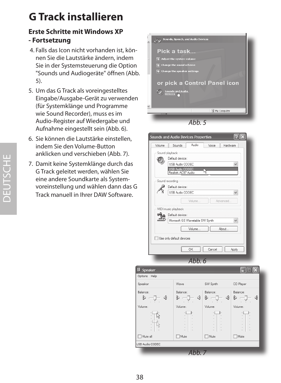 G track installieren, Deut sche | Samson G Track User Manual | Page 40 / 88