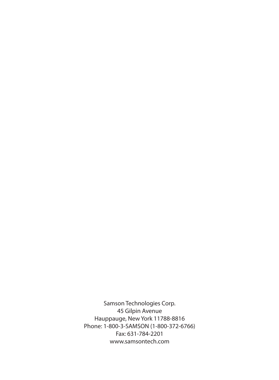 Samson G Track User Manual | Page 88 / 88