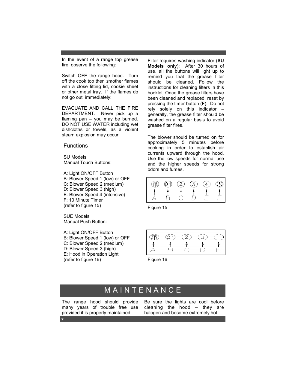 Sirius Range Hoods SU1 User Manual | Page 10 / 12