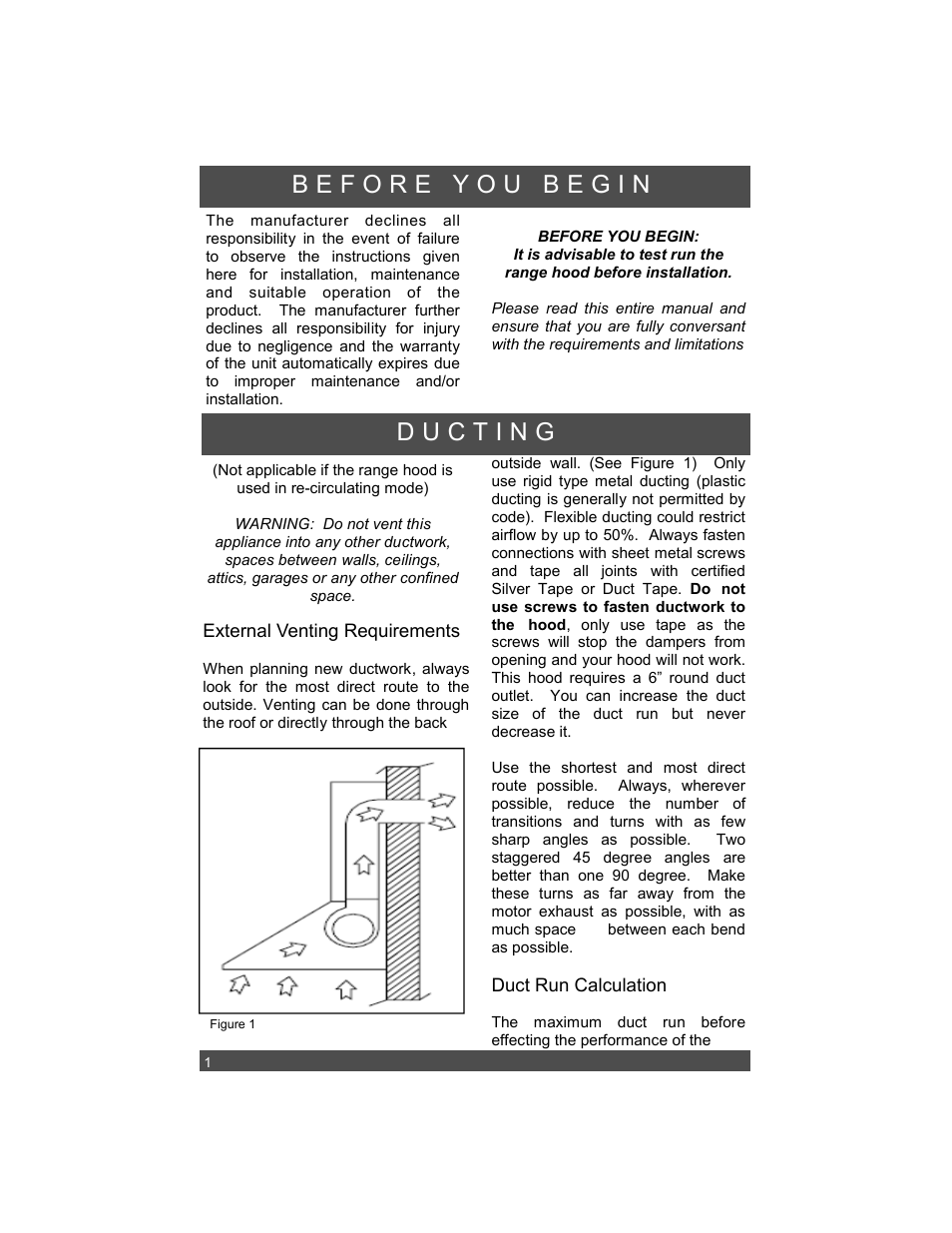 Sirius Range Hoods SU1 User Manual | Page 4 / 12