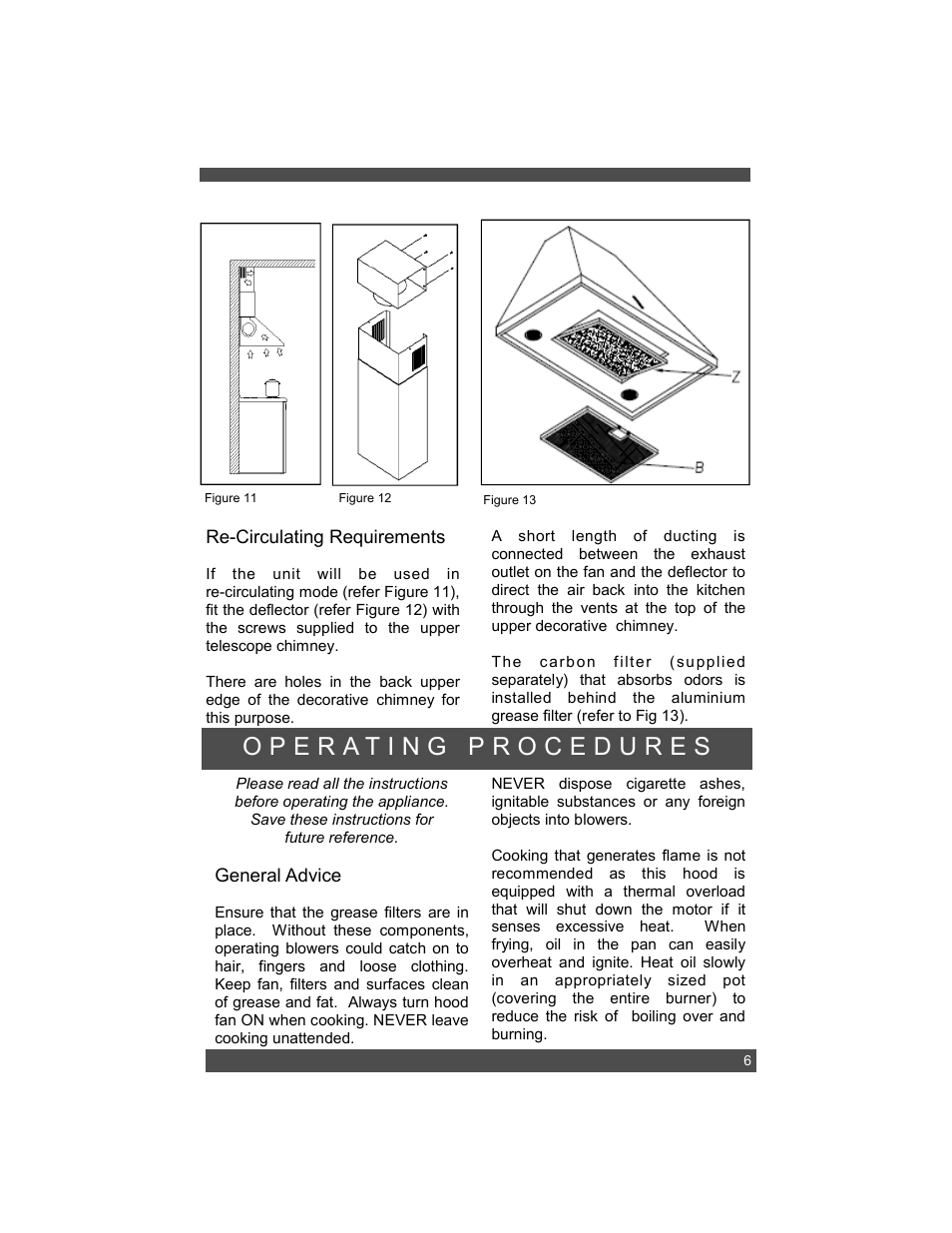 Sirius Range Hoods SU1 User Manual | Page 9 / 12