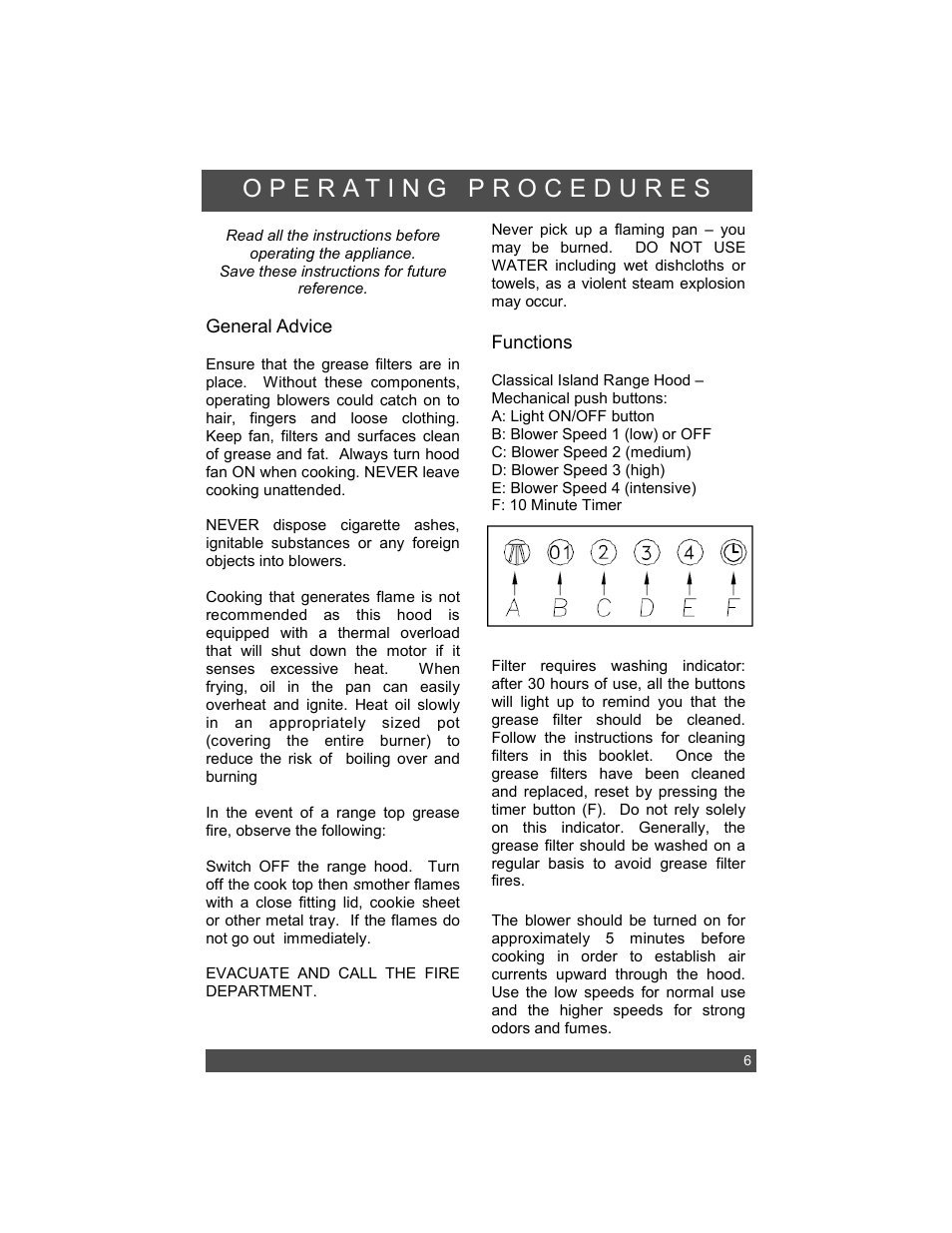 Sirius Range Hoods SIU4 User Manual | Page 9 / 12