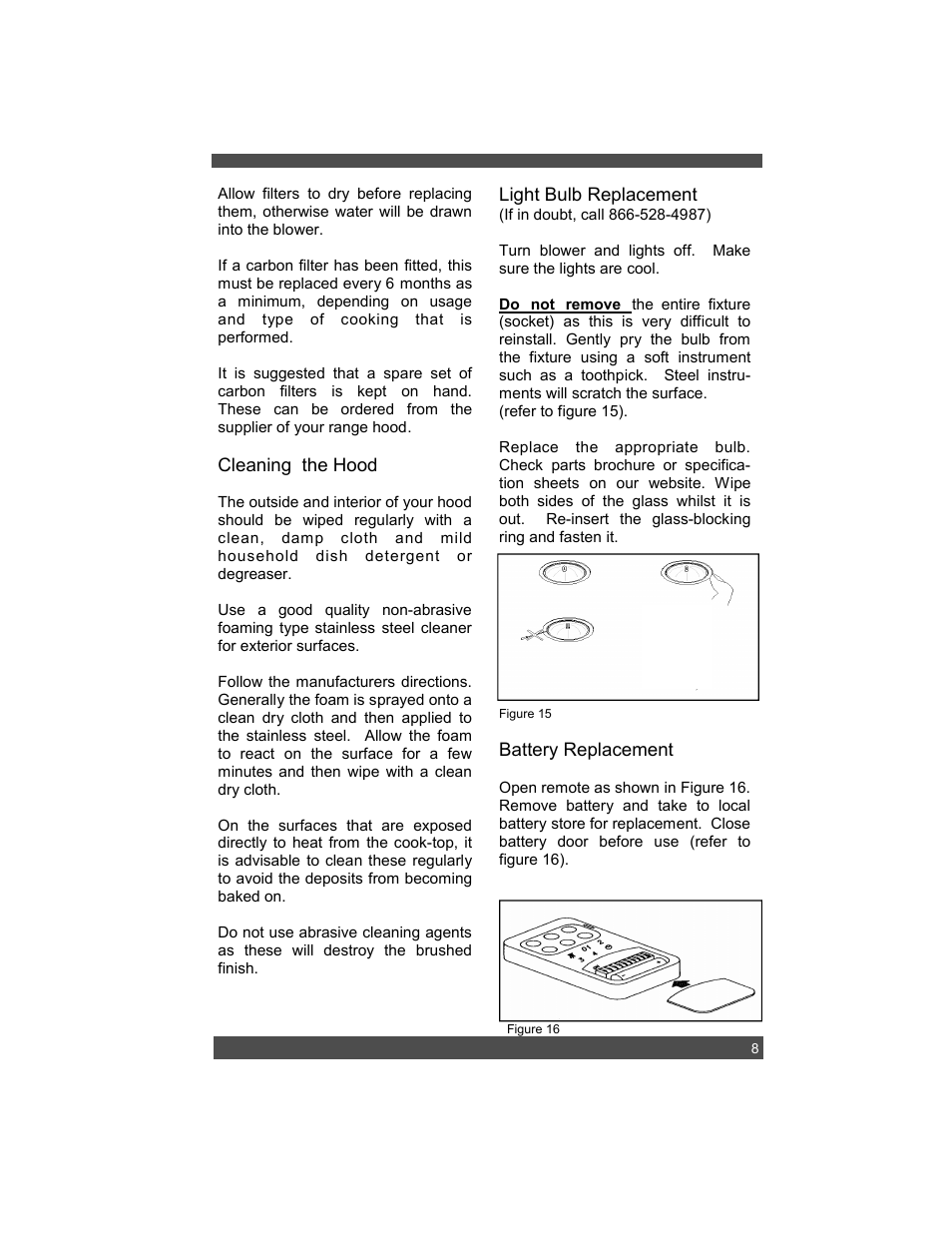 Sirius Range Hoods SU202 User Manual | Page 11 / 12