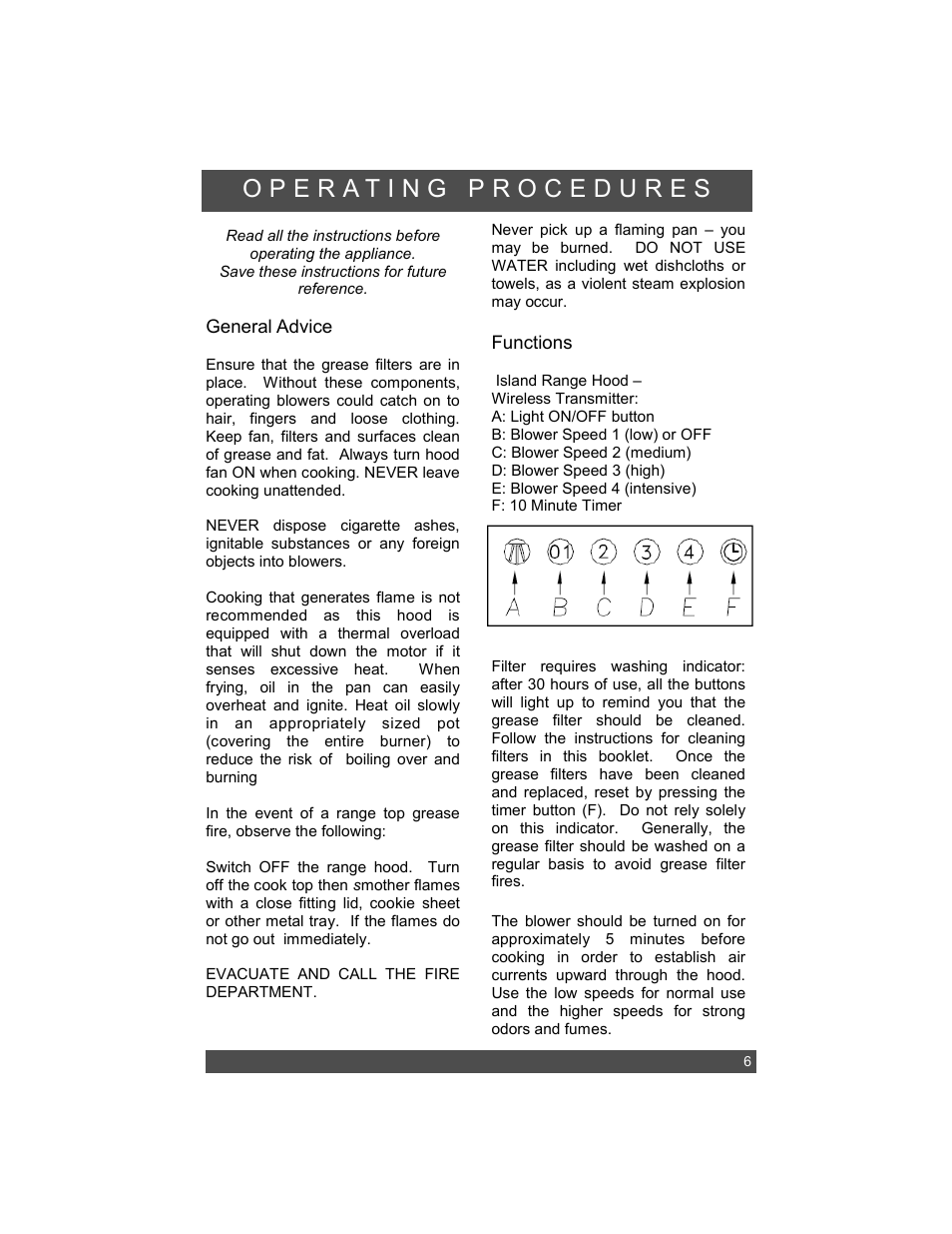 Sirius Range Hoods SIU401-23 User Manual | Page 9 / 12