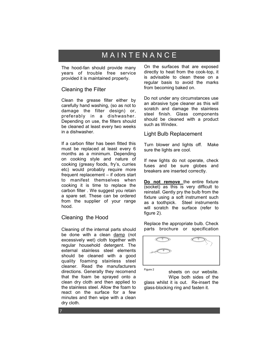 Sirius Range Hoods SIU 405 User Manual | Page 10 / 12
