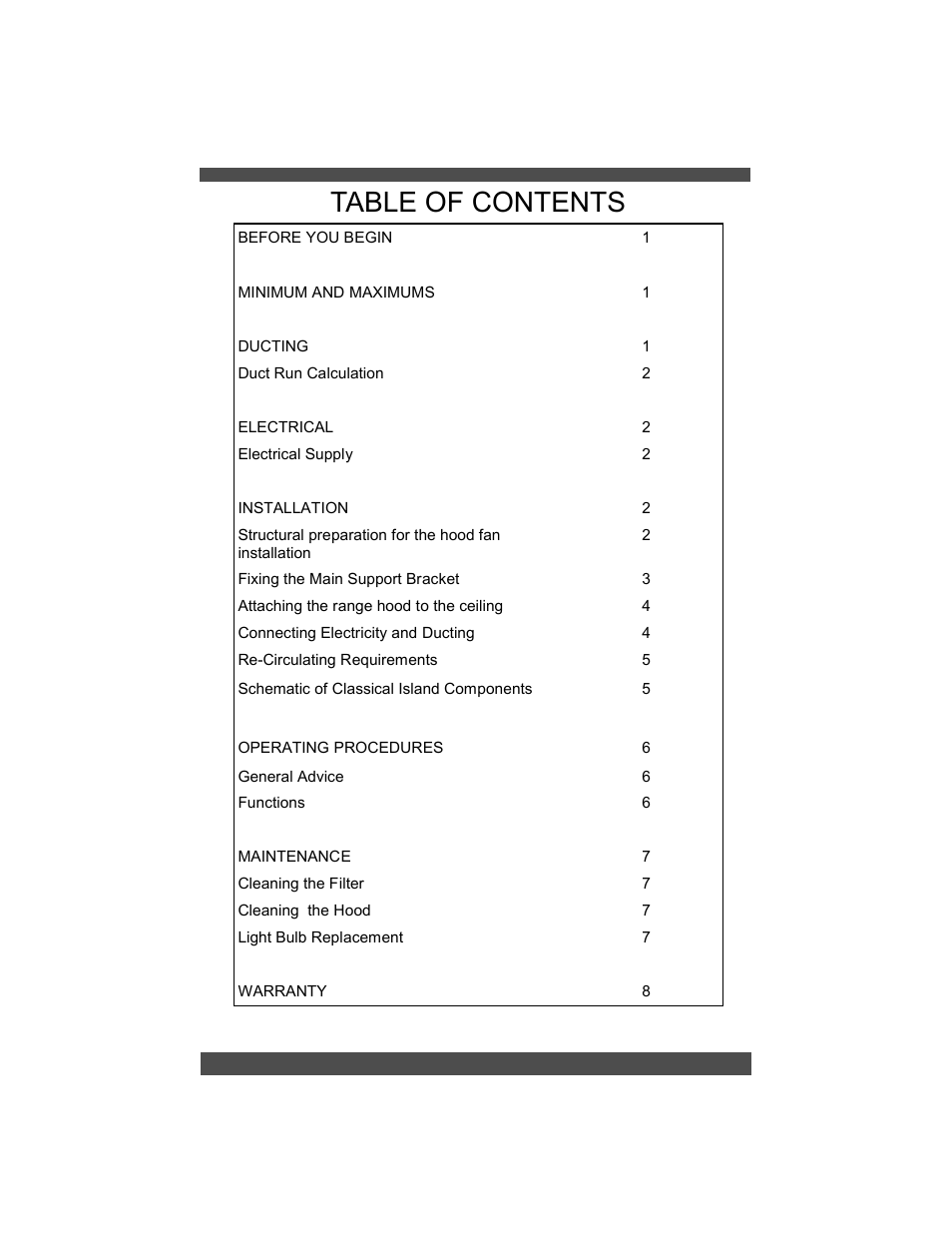 Sirius Range Hoods SIU 405 User Manual | Page 3 / 12