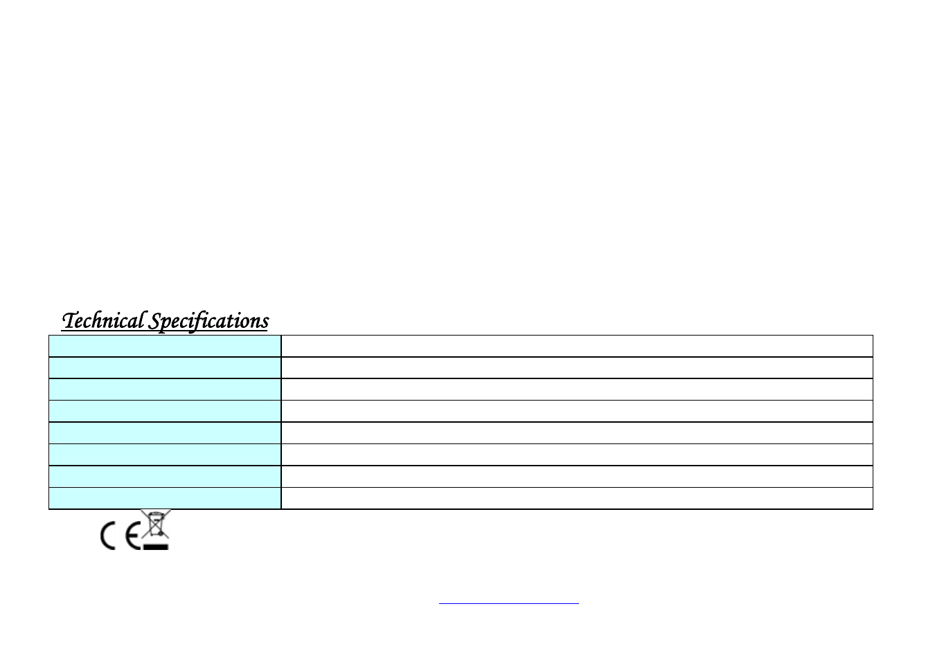 Technical specifications | Shiro 1.3 User Manual | Page 10 / 11