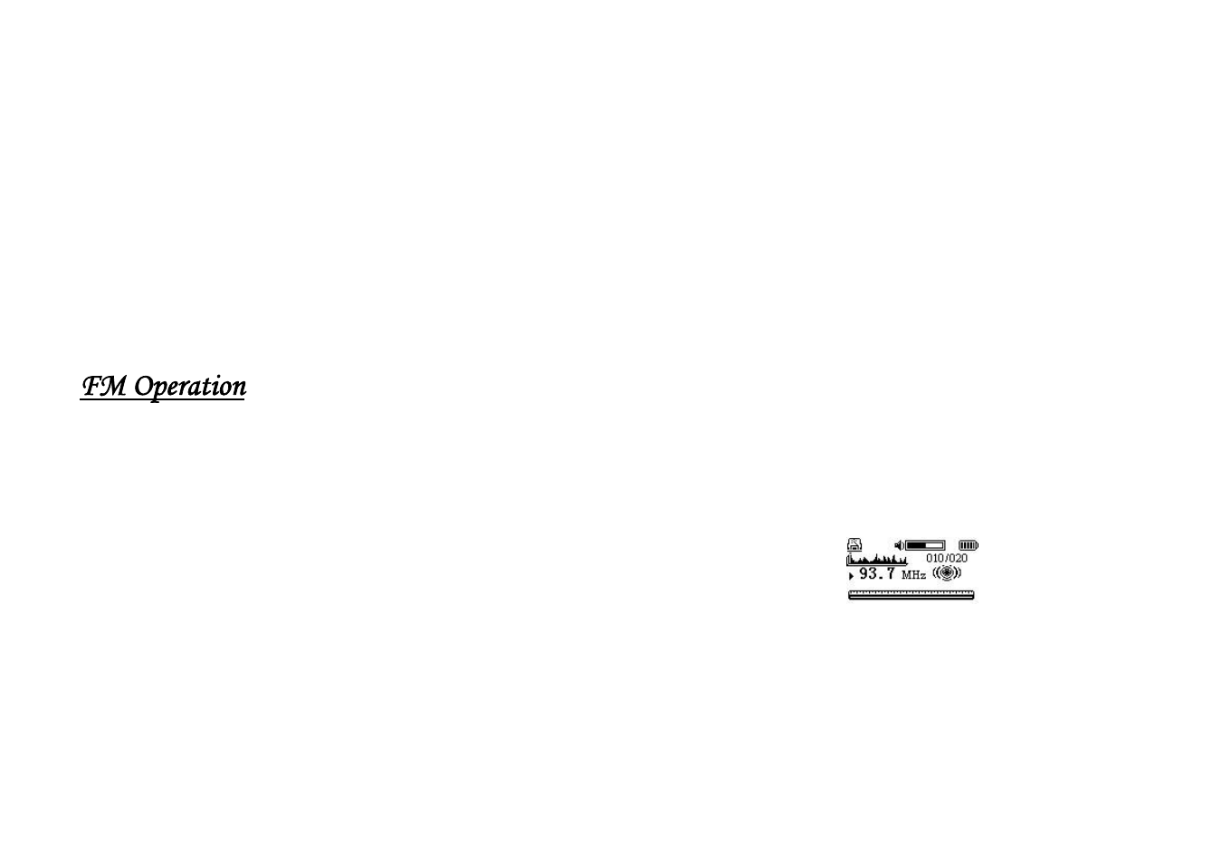 Fm operation | Shiro 1.3 User Manual | Page 7 / 11