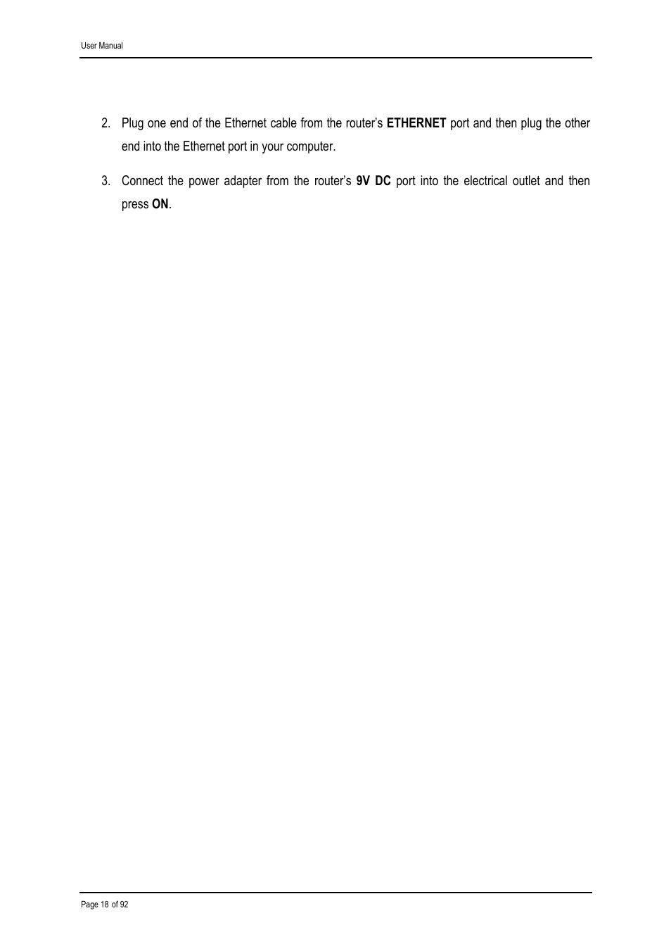 Shiro ADSL 2/2+ Ethernet Modem User Manual | Page 18 / 92