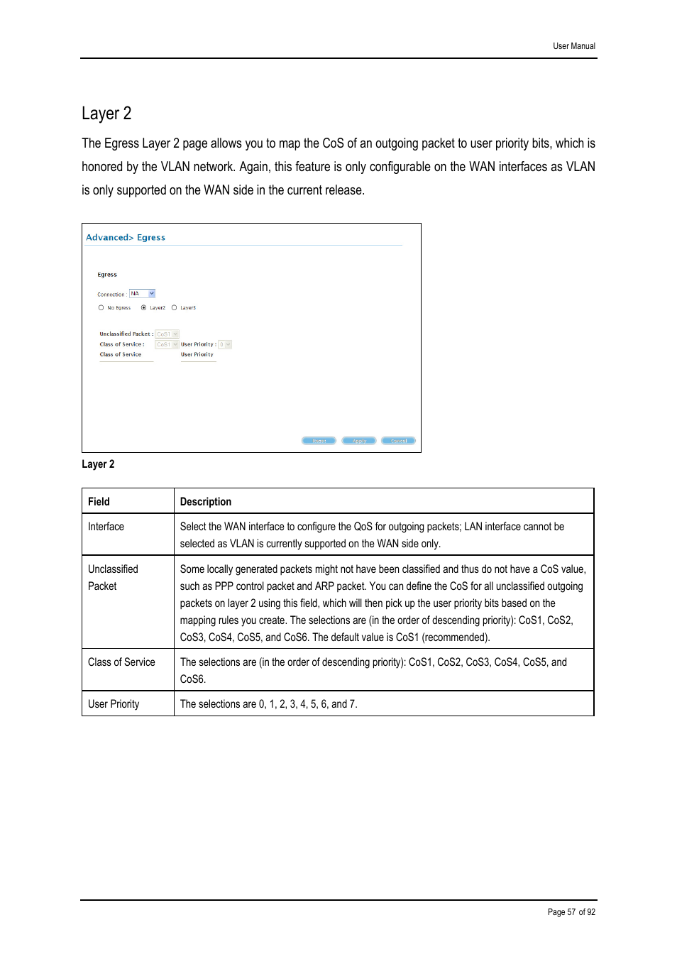 Layer 2 | Shiro ADSL 2/2+ Ethernet Modem User Manual | Page 57 / 92