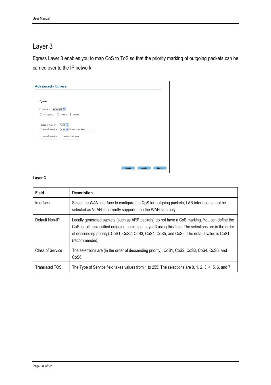 Layer 3 | Shiro ADSL 2/2+ Ethernet Modem User Manual | Page 58 / 92