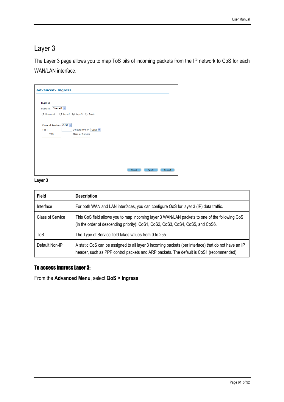 Layer 3 | Shiro ADSL 2/2+ Ethernet Modem User Manual | Page 61 / 92
