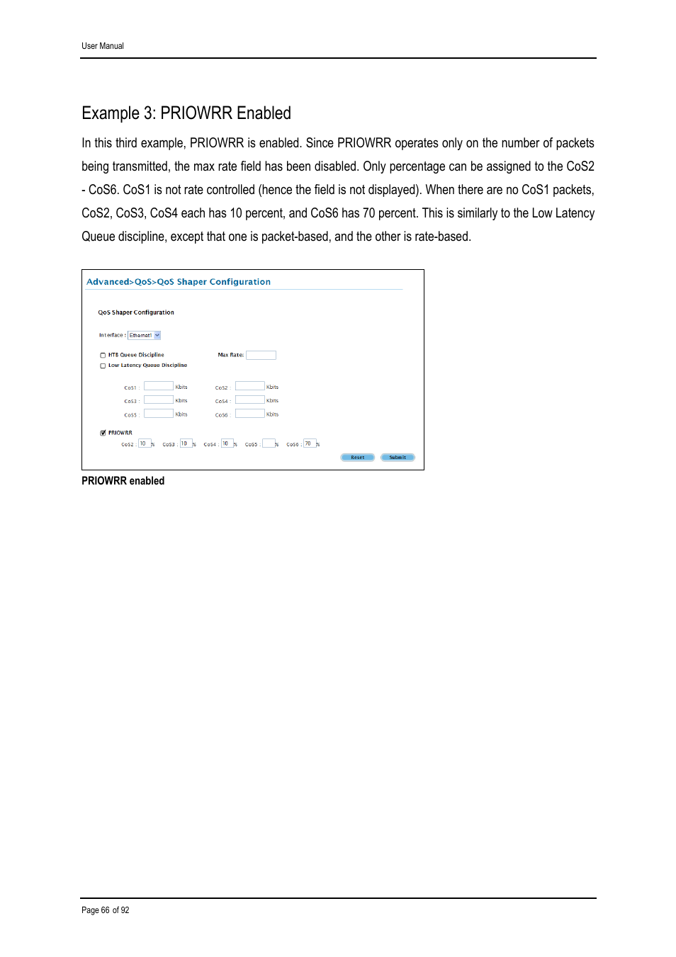 Example 3: priowrr enabled | Shiro ADSL 2/2+ Ethernet Modem User Manual | Page 66 / 92
