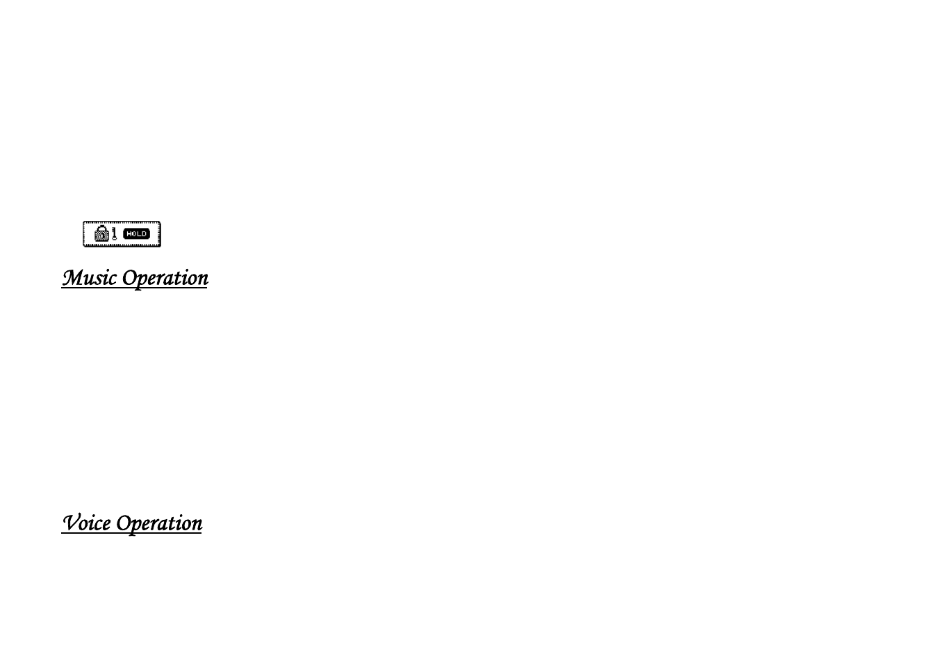 Music operation, Voice operation | Shiro DX User Manual | Page 5 / 13