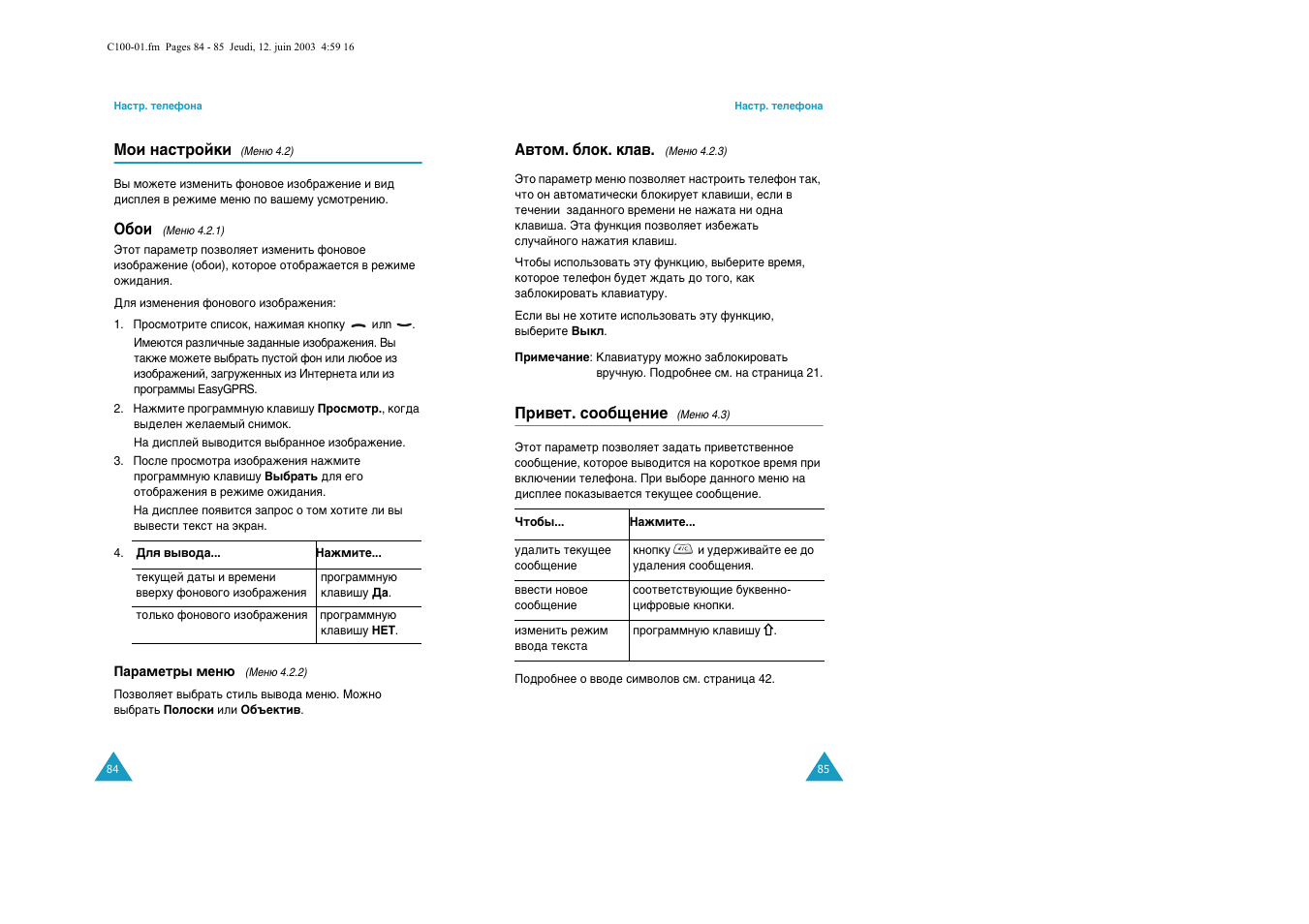 Samsung C100 User Manual | Page 44 / 80