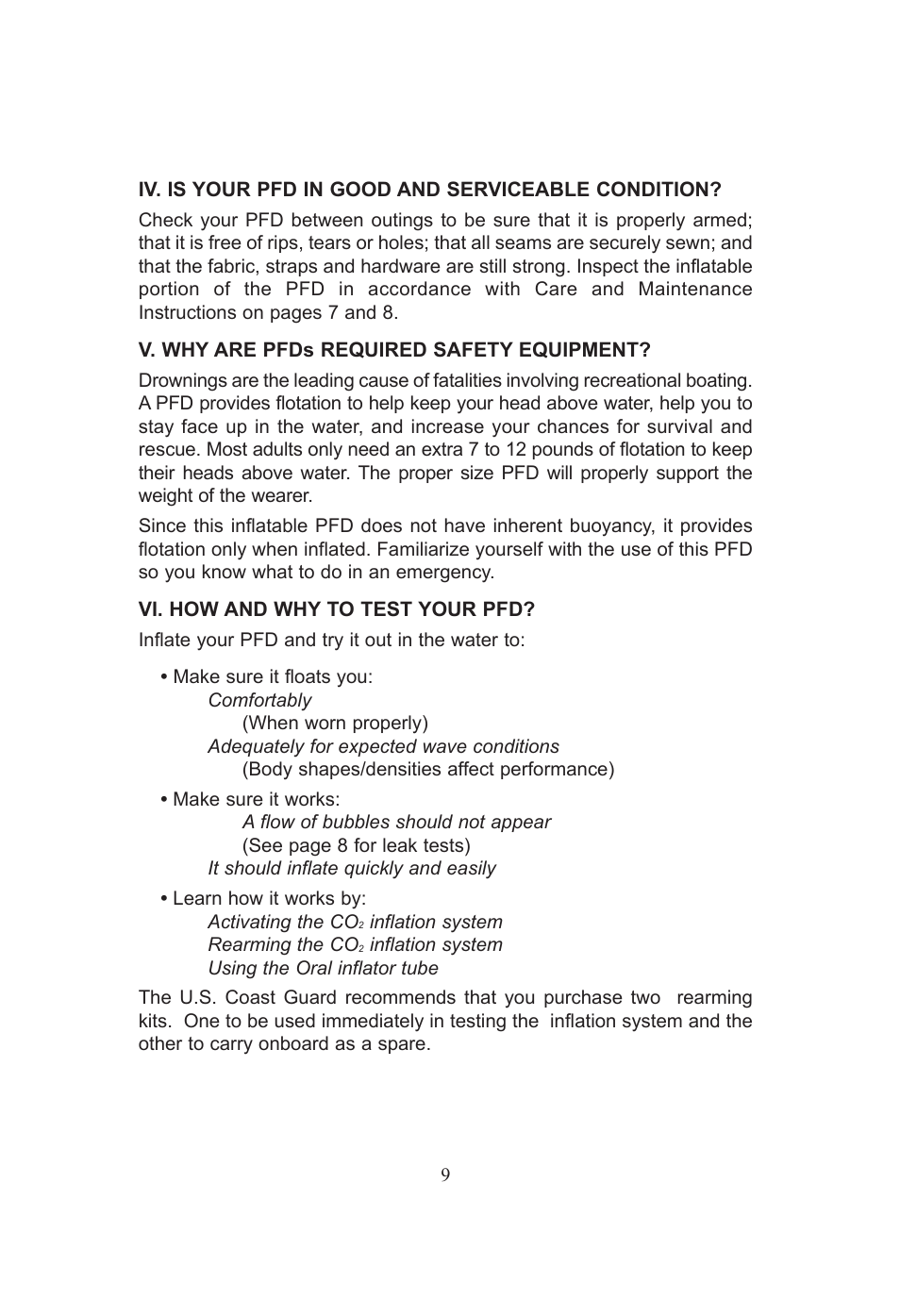 Stearns Safety & Survival 24MSPT-1 User Manual | Page 9 / 16