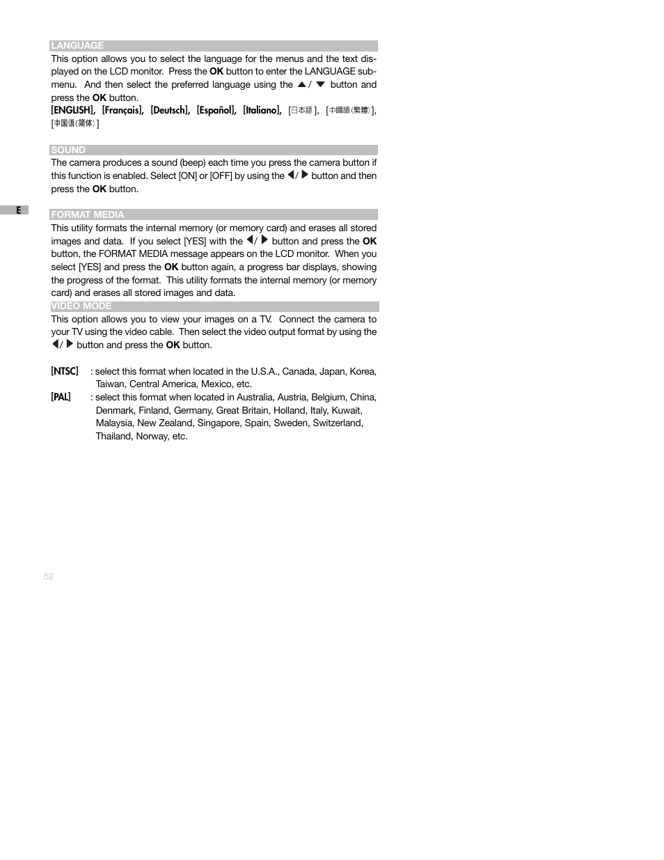 Sealife DC250 User Manual | Page 52 / 71