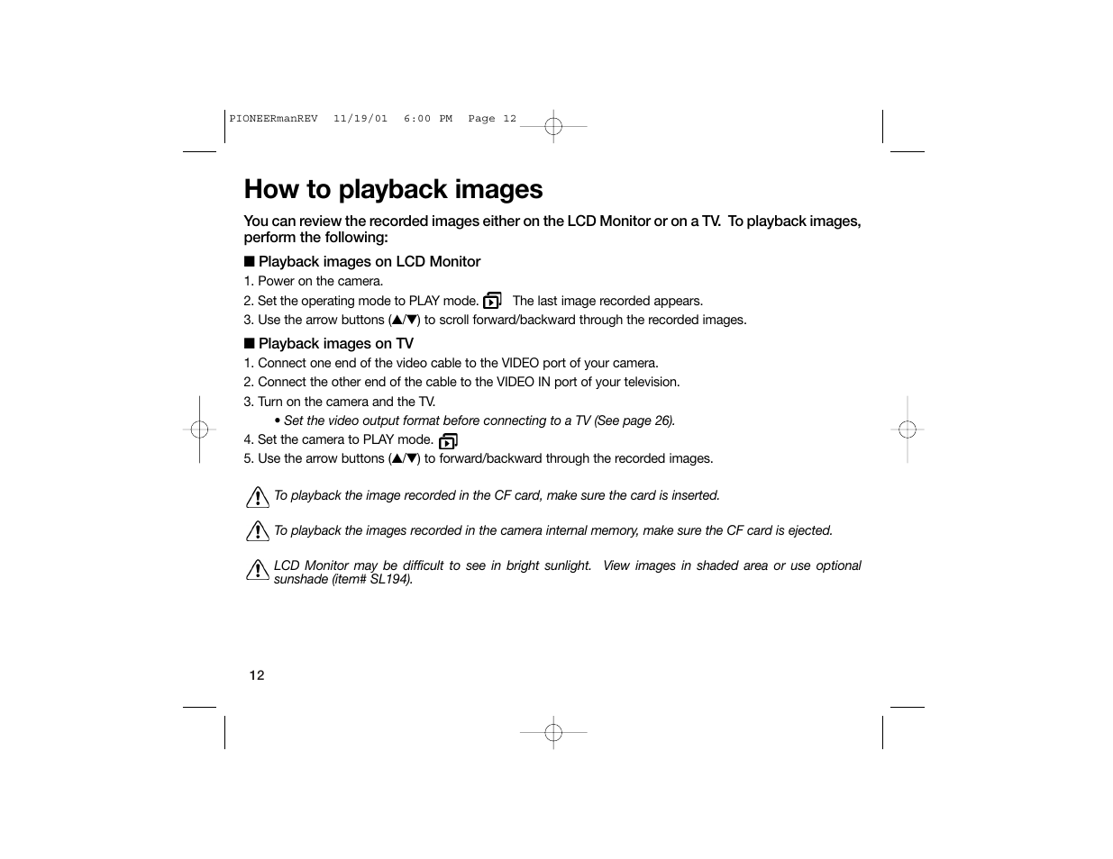 How to playback images | Sealife DC100 User Manual | Page 21 / 66