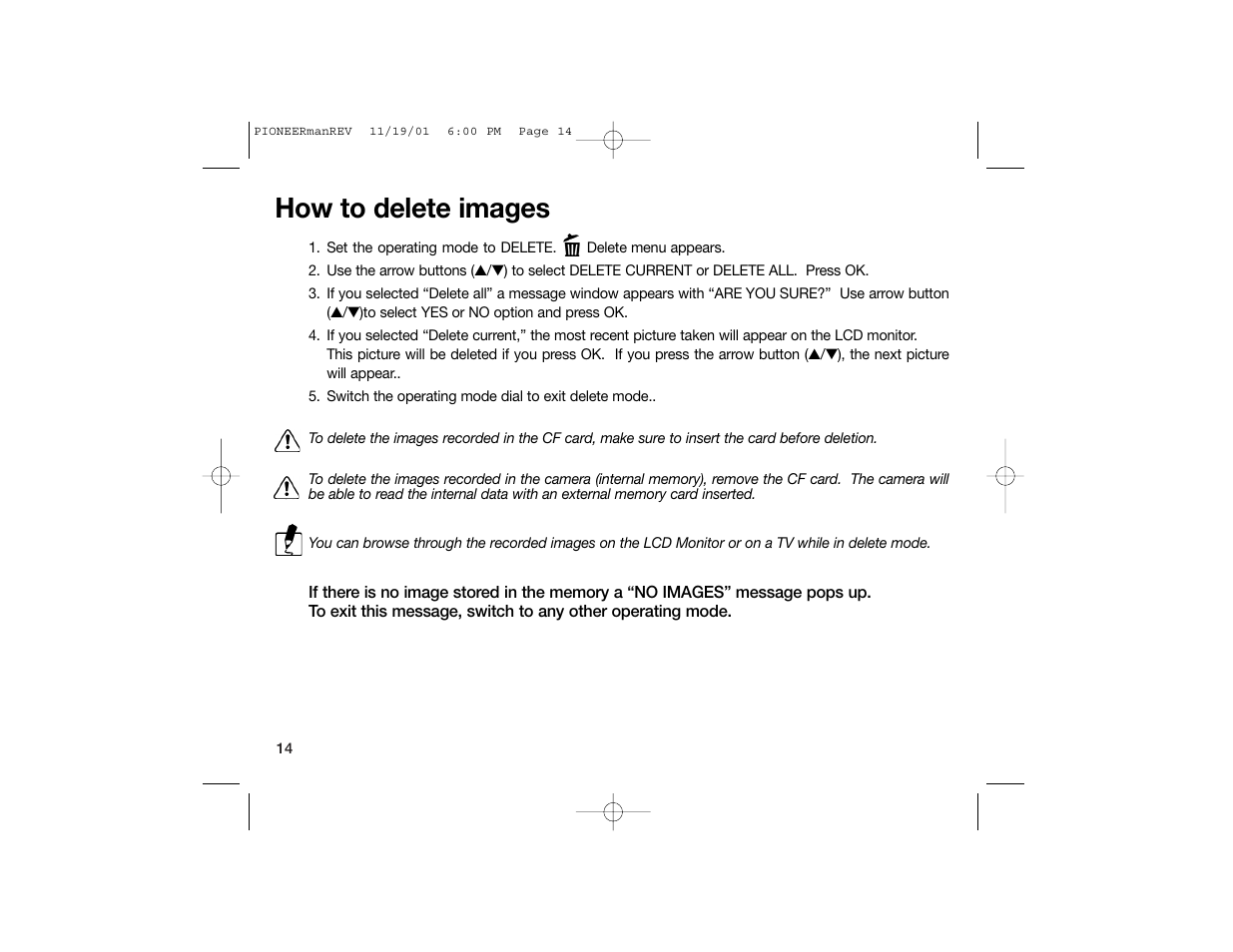 How to delete images | Sealife DC100 User Manual | Page 23 / 66