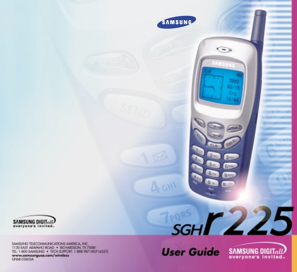 Samsung SGH-R225 User Manual | 70 pages