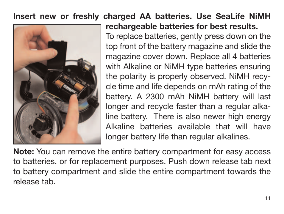 Sealife DIGITAL FLASH User Manual | Page 13 / 60