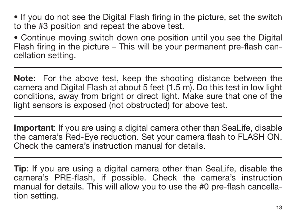 Sealife DIGITAL FLASH User Manual | Page 15 / 60