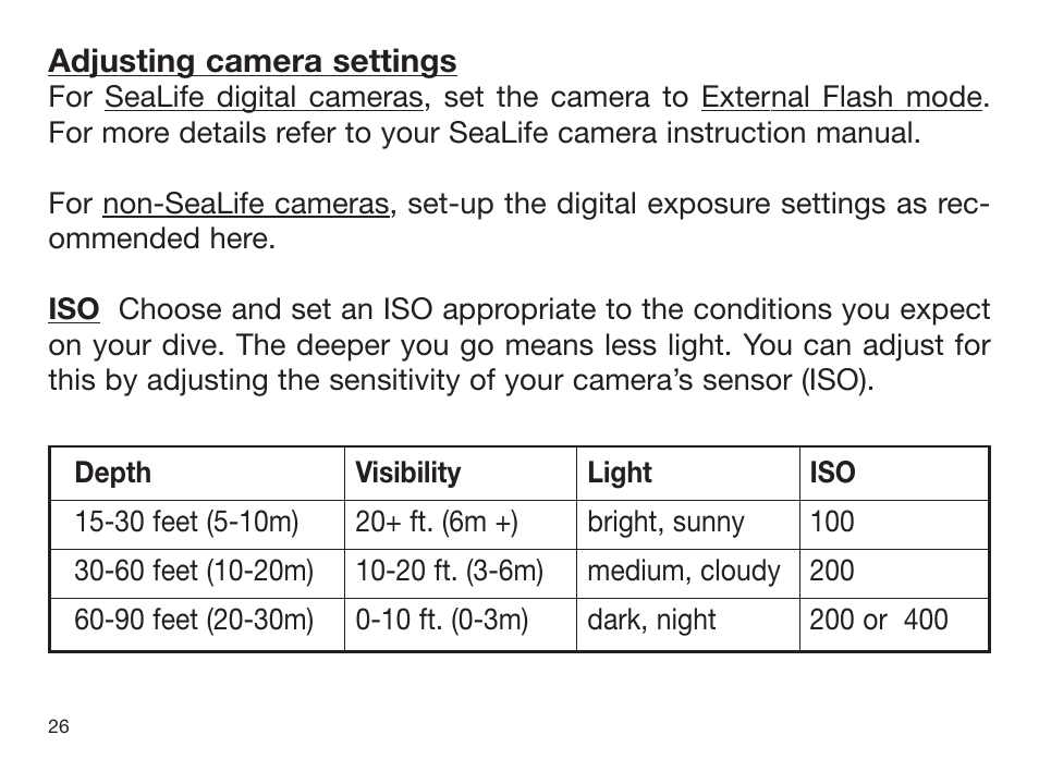 Sealife DIGITAL FLASH User Manual | Page 28 / 60