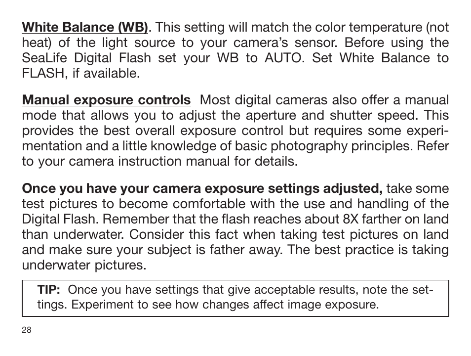 Sealife DIGITAL FLASH User Manual | Page 30 / 60