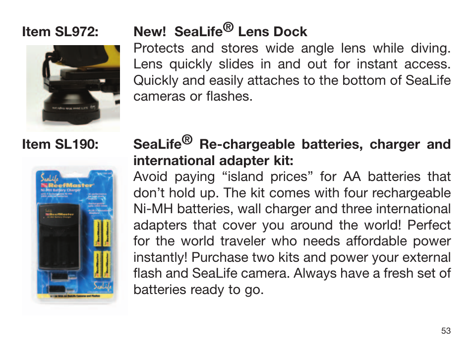 Sealife DIGITAL FLASH User Manual | Page 55 / 60