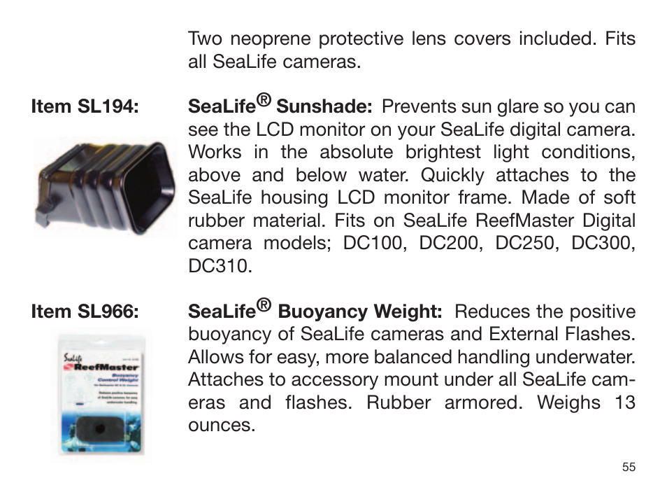 Sealife DIGITAL FLASH User Manual | Page 57 / 60