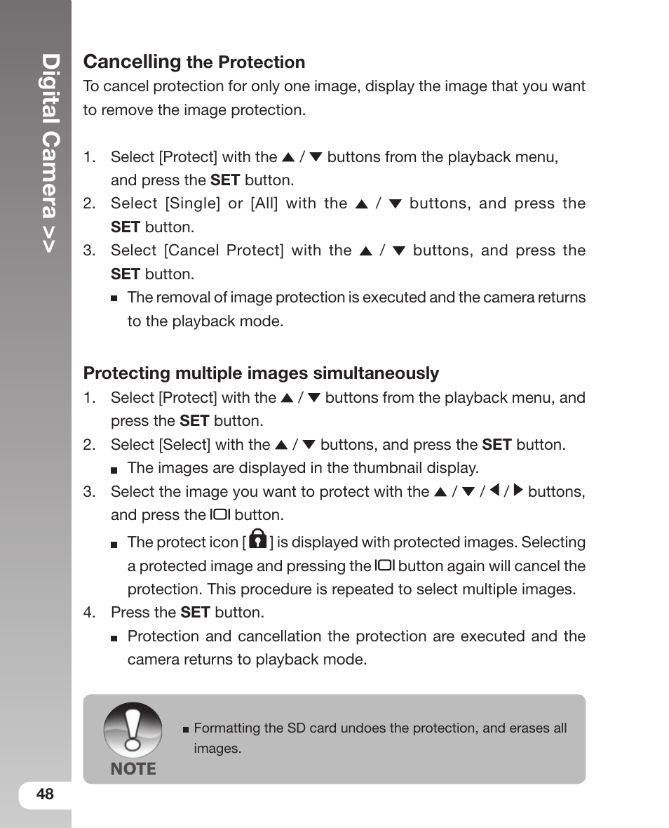 Digital camera, Cancelling | Sealife DC 600 User Manual | Page 50 / 104