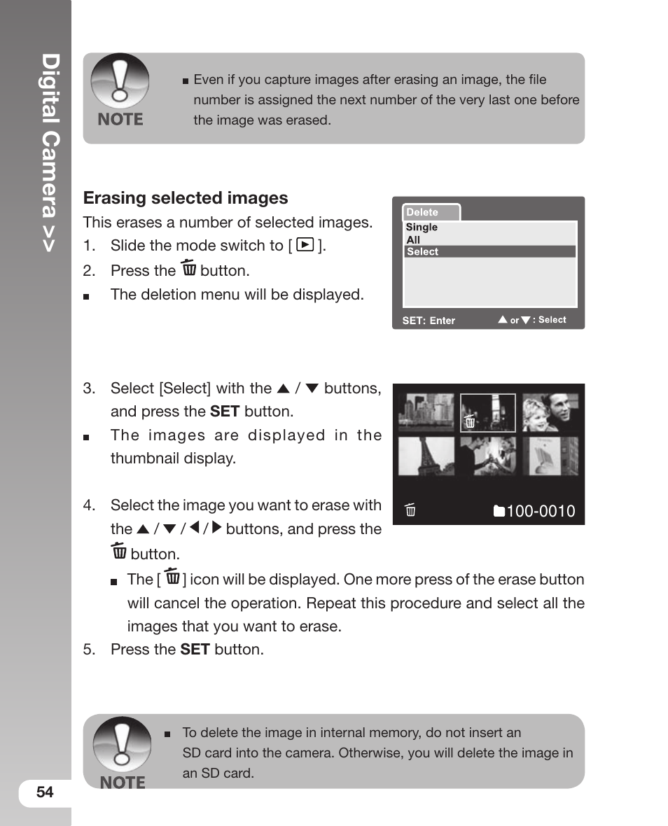 Digital camera | Sealife DC 600 User Manual | Page 56 / 104