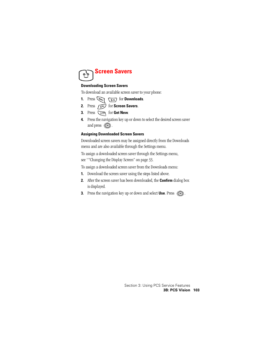 Screen savers | Samsung SPH-N400 User Manual | Page 104 / 131