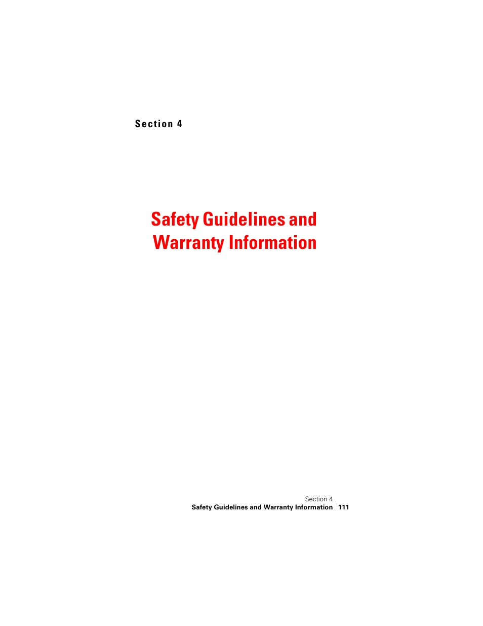 Safety guidelines and warranty information | Samsung SPH-N400 User Manual | Page 112 / 131