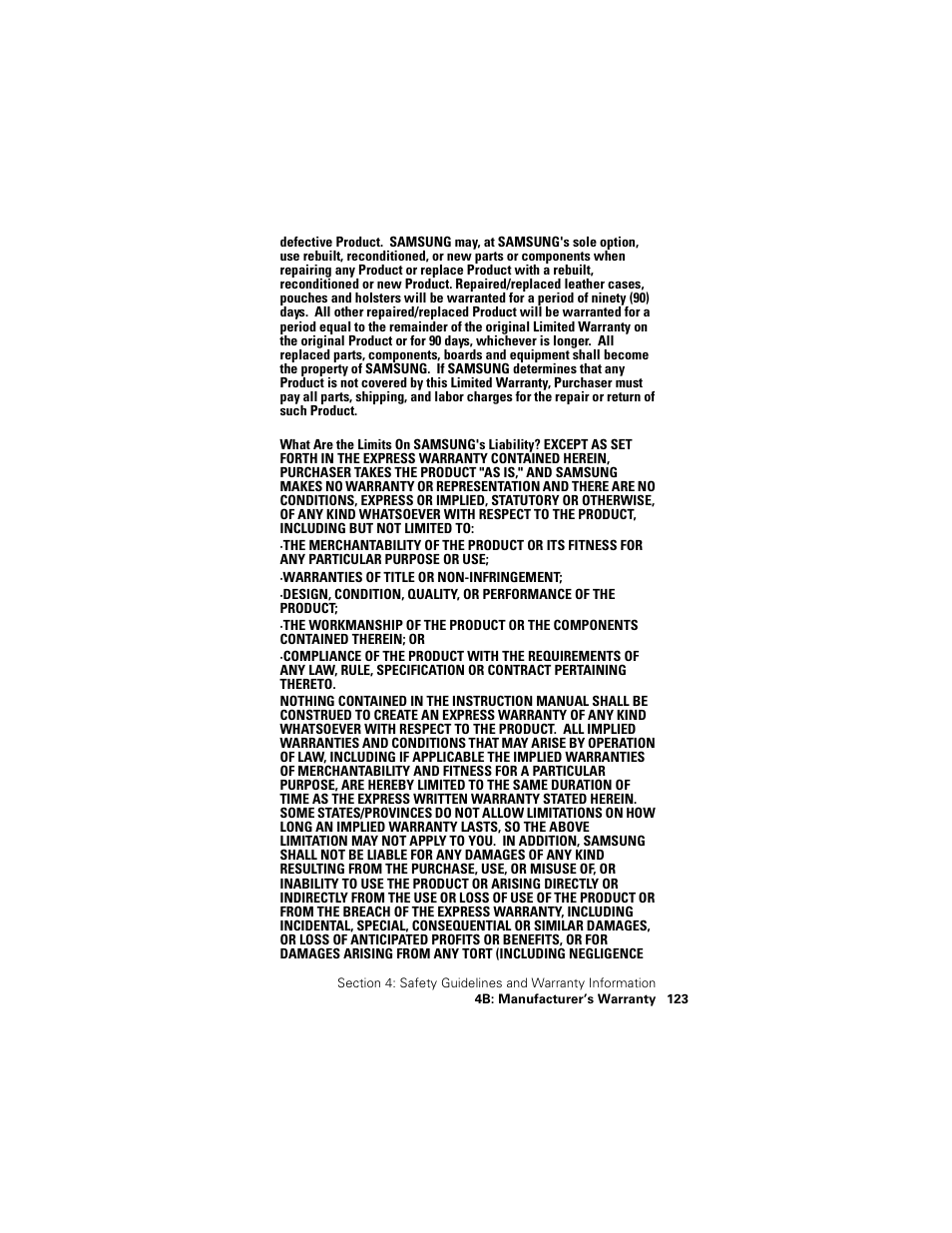 Samsung SPH-N400 User Manual | Page 124 / 131