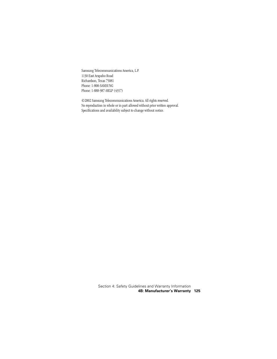Samsung SPH-N400 User Manual | Page 126 / 131
