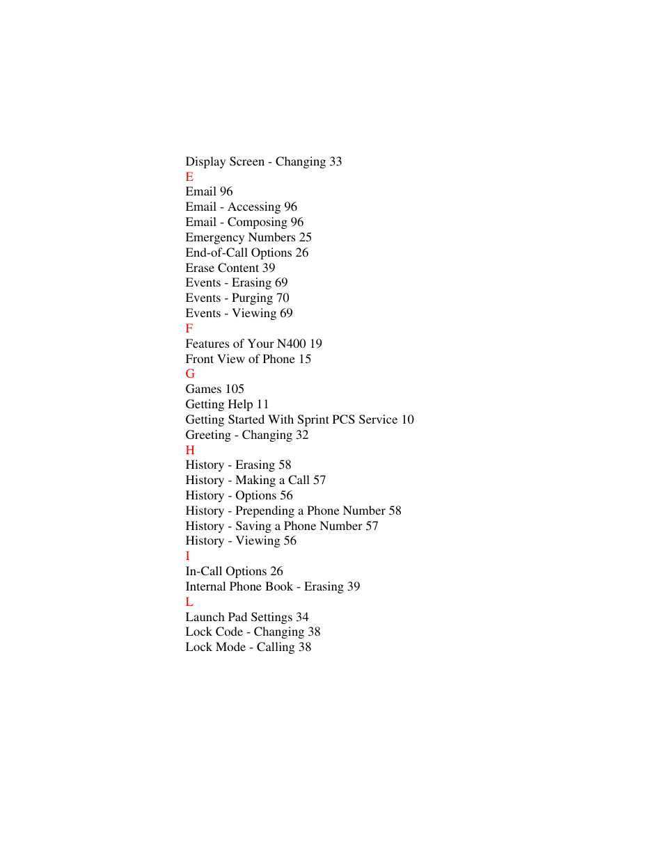 Samsung SPH-N400 User Manual | Page 128 / 131